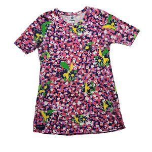 Simply Southern Floral T-Shirt Mini Dress Size M/L 100% Cotton